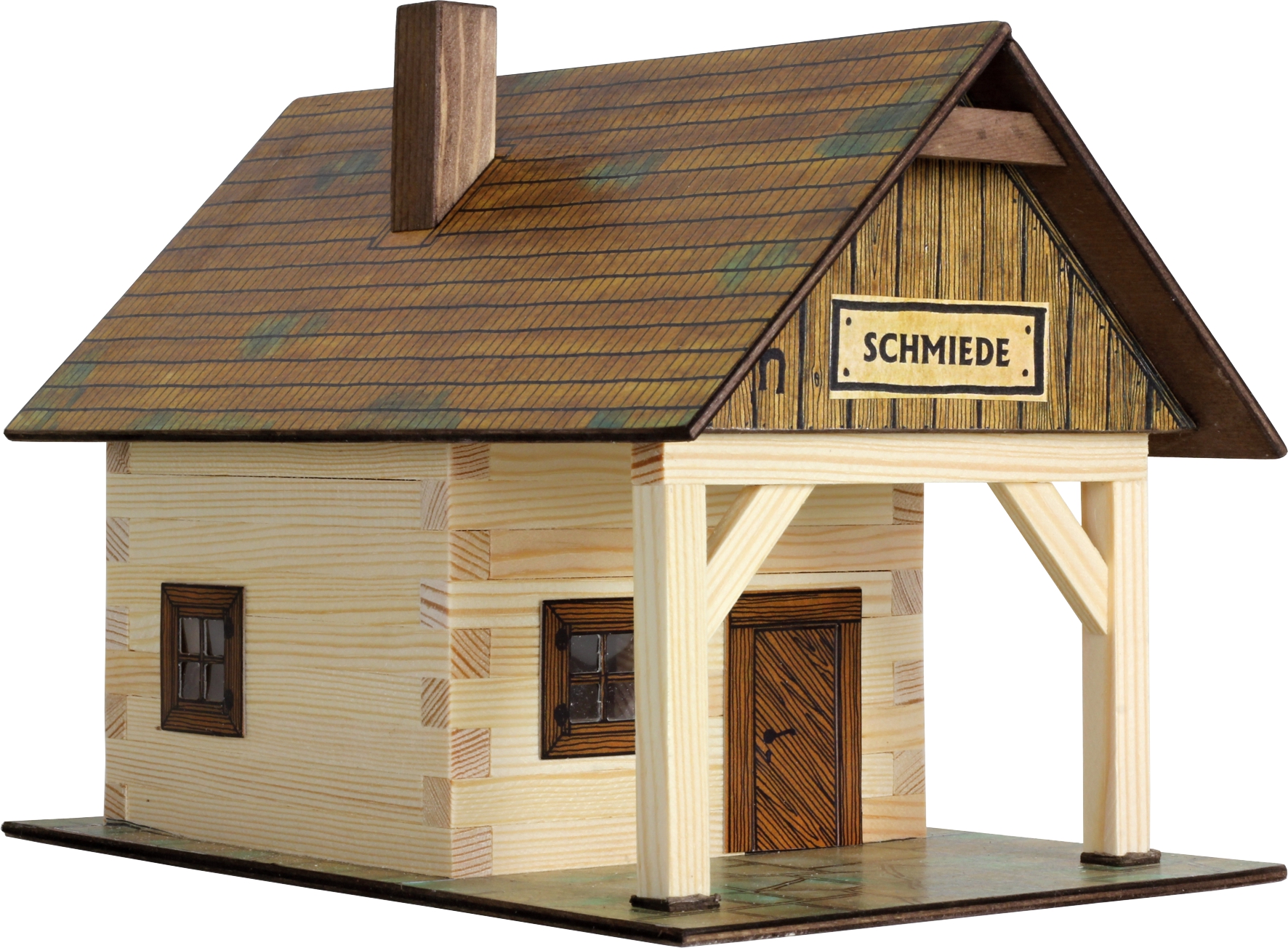 Walachia Modellbau-Set historische Schmiede Holzmodellbau