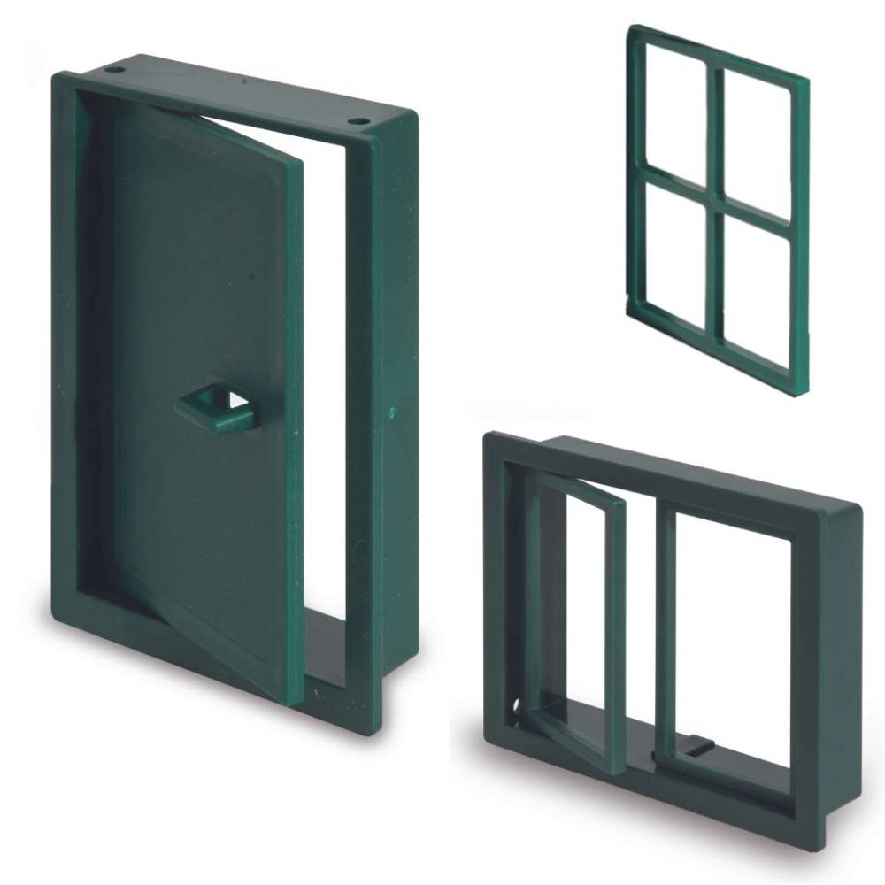 Teifoc 994700 Tür mit Fenster Steinbaukasten