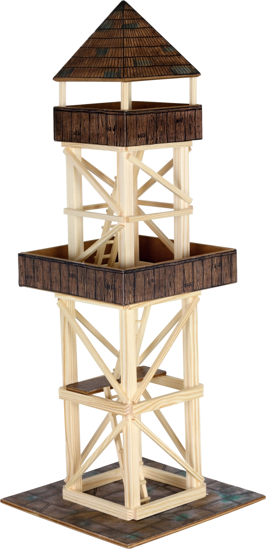 Walachia Modellbau-Set Aussichtsturm Holzmodellbau
