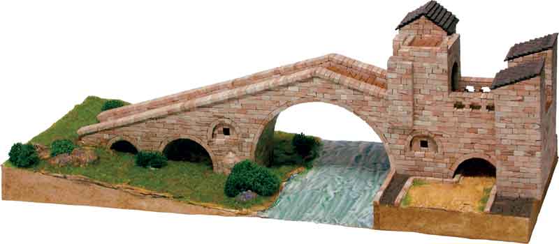 Aedes Ars Brücke Romanico de Camprodon Modellbau Gebäude