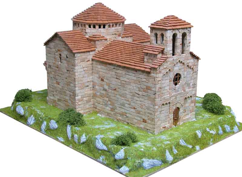 Aedes Ars Kirche Iglesia de Sant Jaume de Frontanya Modellbau Gebäude
