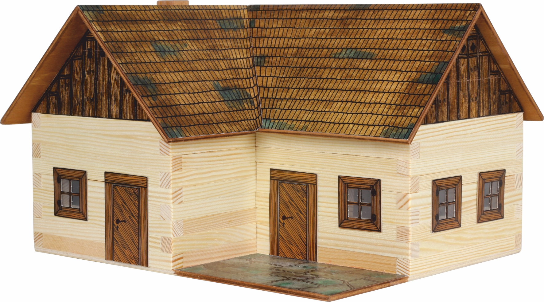 Walachia Modellbau-Set historischer Einsiedlerhof Holzmodellbau