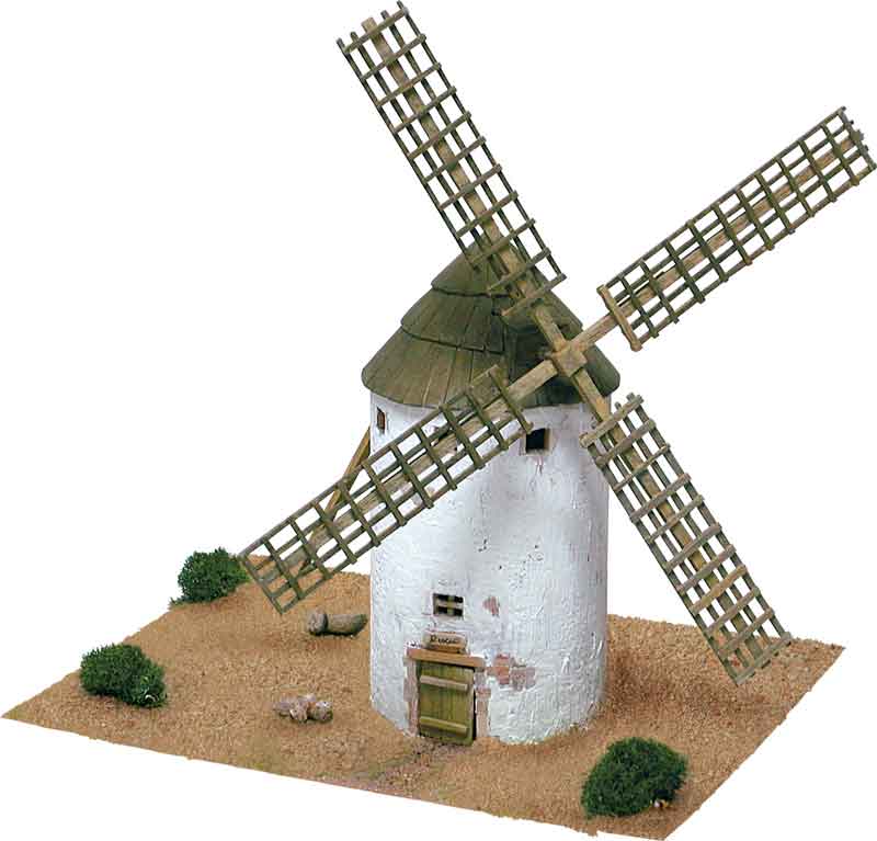 Aedes Ars Windmühle Molino de la Mancha Modellbau Gebäude