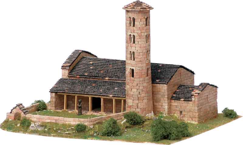 Aedes Ars Kirche Iglesia de Santa Coloma Modellbau Gebäude