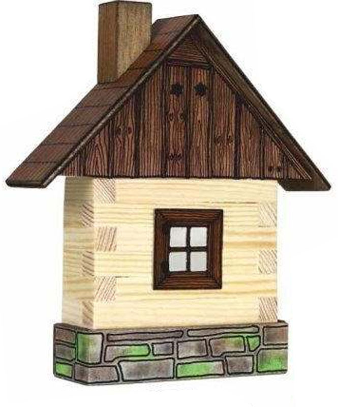 Walachia Wandmontage-Set Blockhütte Holzmodellbau