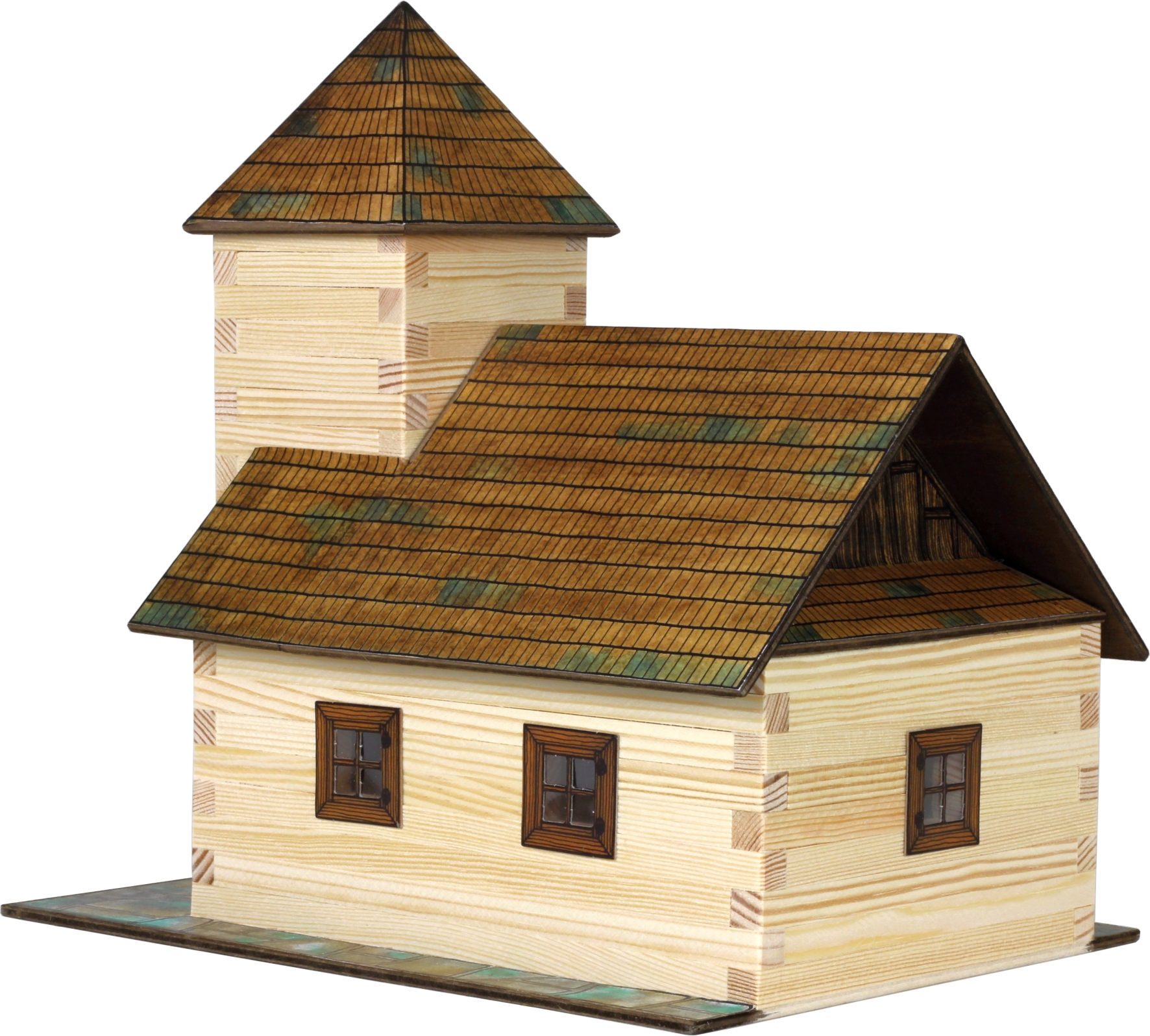 Walachia Modellbau-Set historische Kirche Holzmodellbau
