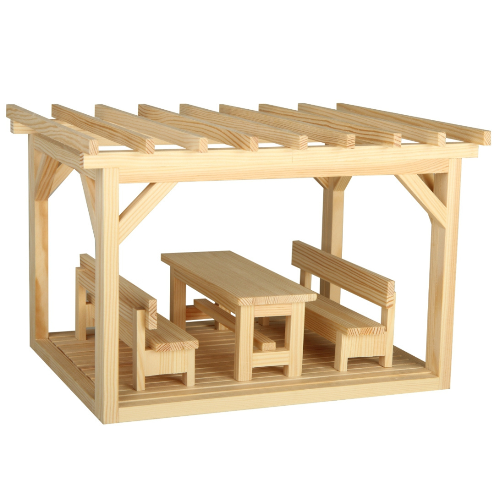 Walachia Modellbau-Set Pergola Holzmodellbau
