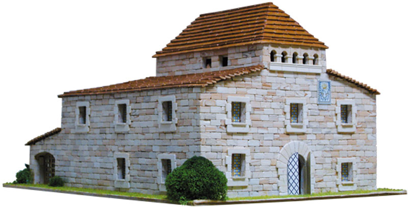 Aedes Ars 1405 Masia del Barca Modellbau Gebäude