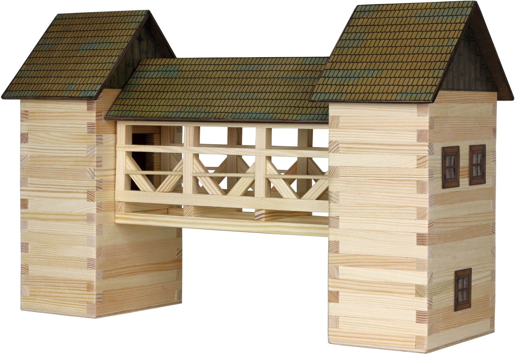 Walachia Modellbau-Set historische Brücke Holzmodellbau