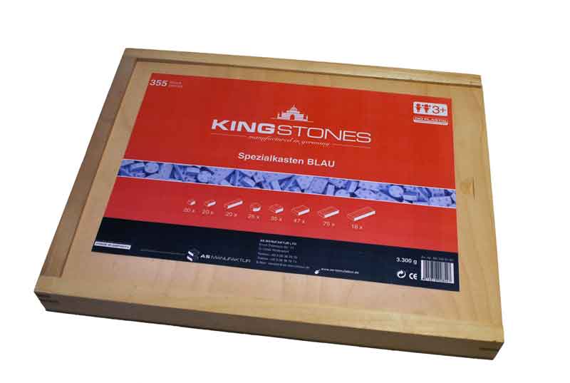 Kingstones Spezialkasten blau Steinbaukasten