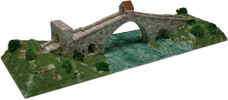 Aedes Ars Brücke Romanico de Diablo Modellbau Gebäude