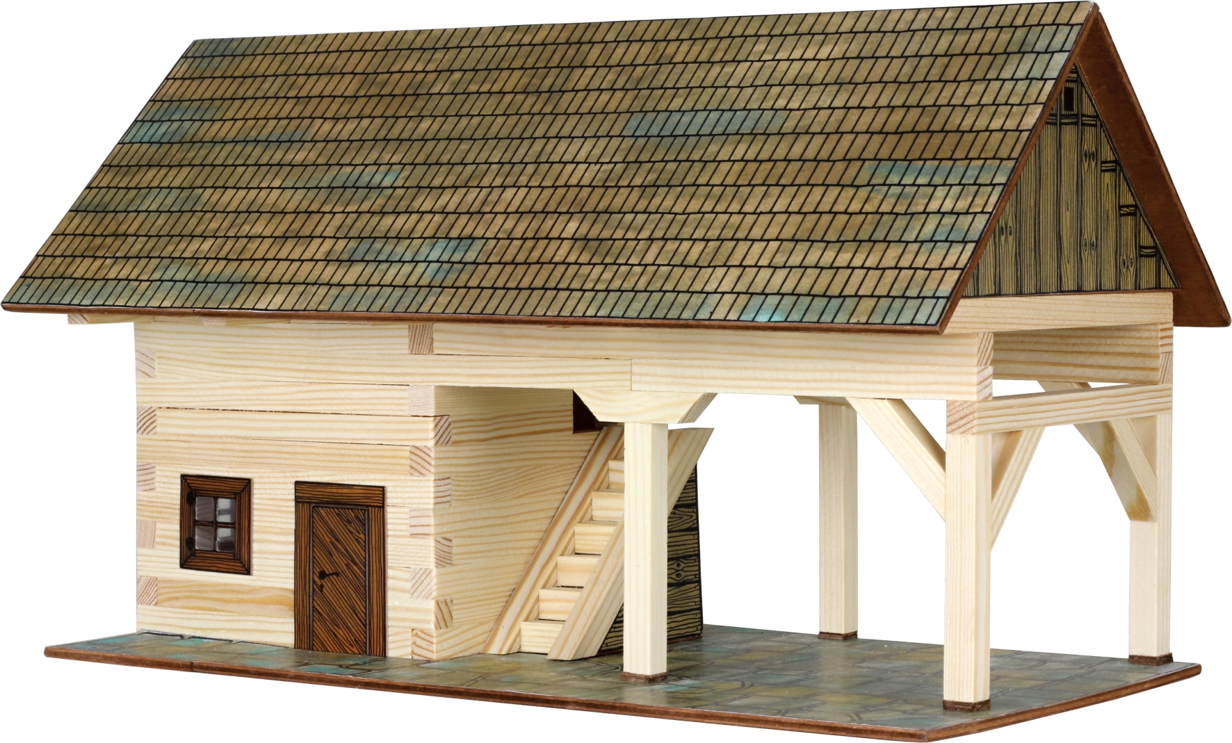 Walachia Modellbau-Set historischer Schuppen Holzmodellbau